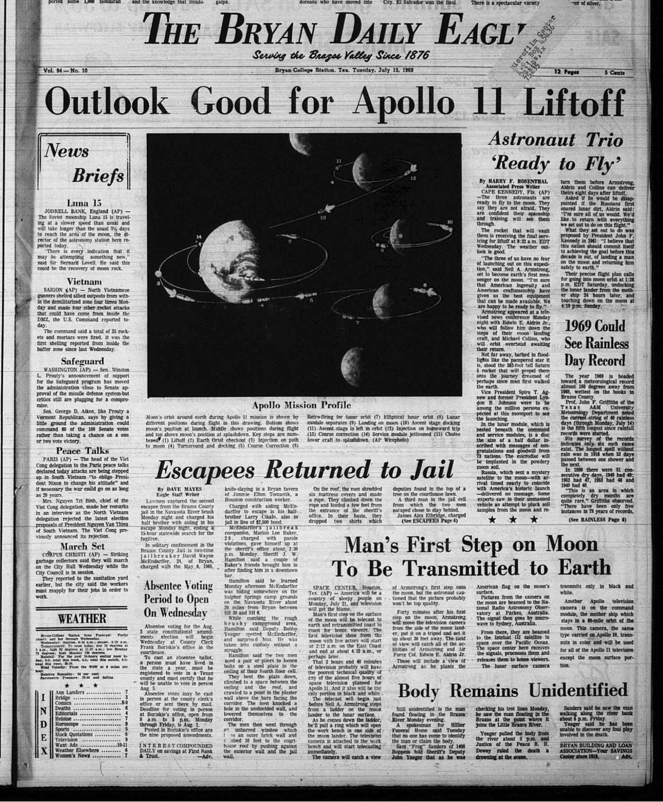 The Eagle Archives: July 15, 1969